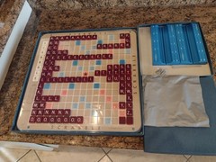 Deluxe Selchow&Richter Turntable Scrabble Game Complete 100 Tiles 4 Trays Pins