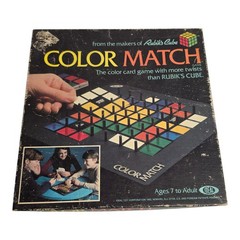 Vintage 1982 Rubik’s Cube Color Match Board Game Ideal Strategy Family Fun
