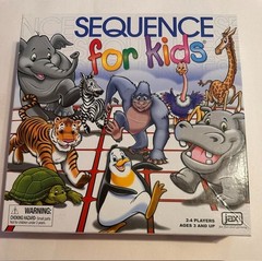 Sequence for Kids Game 2-4 Players Ages 3 & Up- Complete
