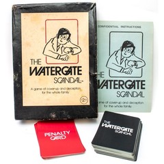 1973 Vintage Watergate Scandal Card Game Mid Century Politics Made in USA