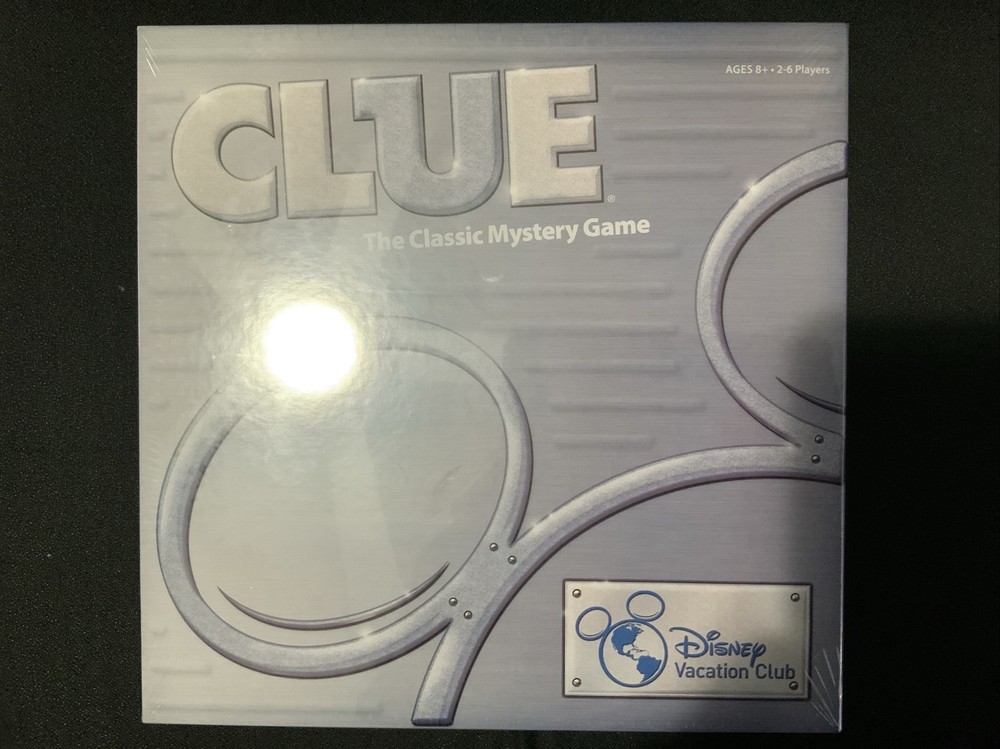 Disney Vacation Club Edition CLUE Classic Mystery Board Game RARE