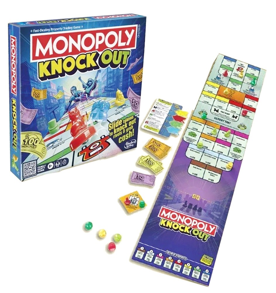 Monopoly Knockout Board Game 2-8 Players New in Box