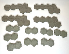 Lot of HeroScape Terrain Marvel Battle Of All Time Breakable Wall Sections Card
