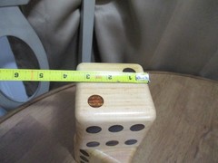3.5″ Giant Wooden Yard Dice Set for Outdoor Fun, Barbeque, Party Events