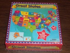 NIB 2003 Great States Junior Game Board By International Playthings