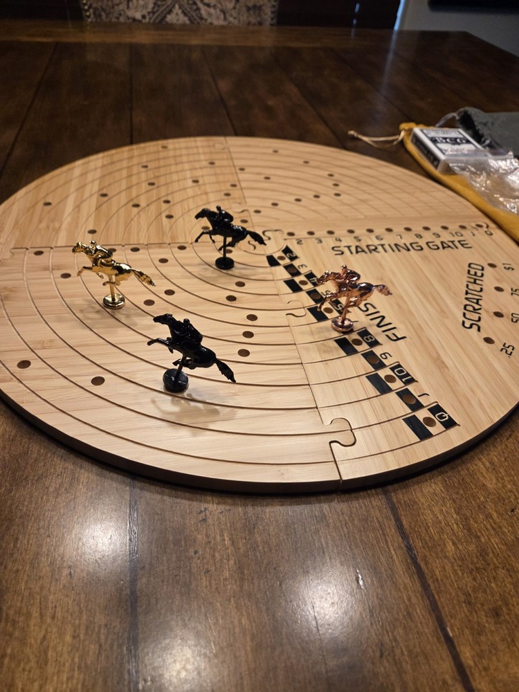 High Quality Wood Horse Racing Game.