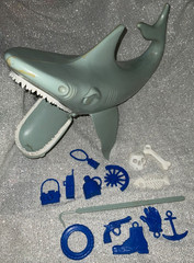 Ideal the Game of Jaws Vintage See Pics Anchor, Gaff, Boot, Tire Incomplete