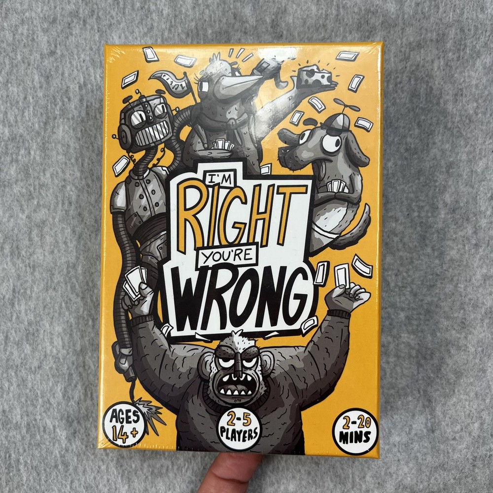 I’m Right You’re Wrong Strategy Card Game Board Box Fun Activity Family