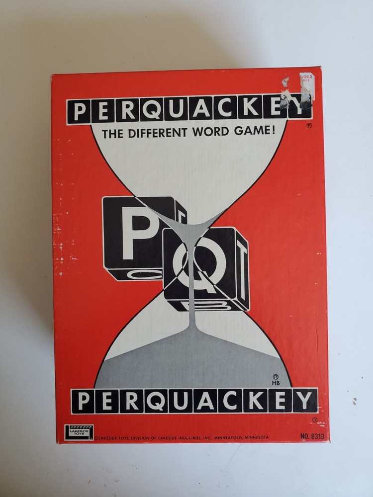 Vintage Sealed 1965 Perquackey Letter Dice Game #8313 by Lakeside Toys WOW