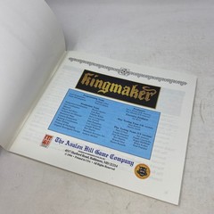 Avalon Hill Kingmaker Historical Manual 1994 Wars of the Roses Strategy Book