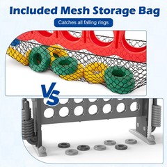 4-to-Score Giant Game Set 4-in-a-Row Connect Game W/Net Storage for Kids & Adult
