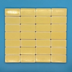 Vintage Puremco Standard Marblelike #616 IVORY Dominoes