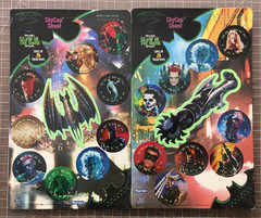 7 X Batman Forever Skycap Pog Sheets (2x #4, Missing #2 & #8) Glow in the Dark