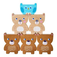 306705 Stacking Toy Forest Friends, Plug & Stacking Game Ages 2 and Up, Made i…
