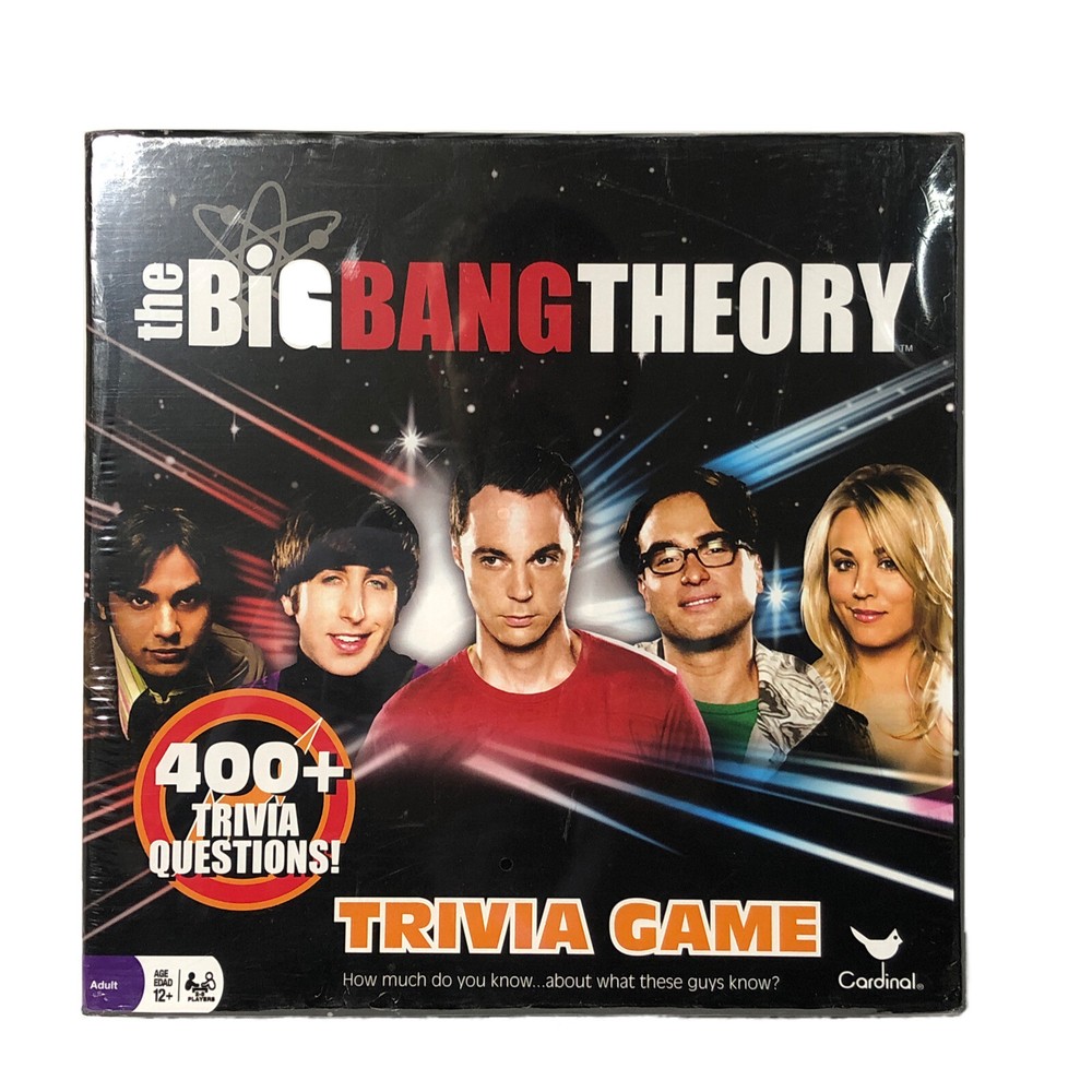 The Big Bang Theory Trivia Game 400+ Trivia Questions NIB Cardinal 2-8 Players