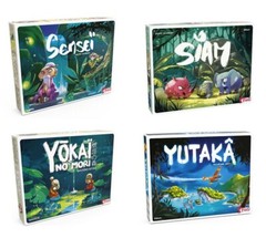 LOT OF FOUR (4) – SENSEI – SIAM – YOKAI – YUTAKA – Board Game – BRAND NEW