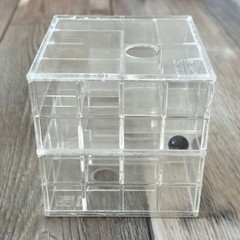 Vintage 1960 TRY IT Milton Bradley Toy Puzzle Cube Marble Game With Original Box