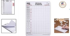Mexican Train & Chicken Foot Dominoes Scorepad – 60 Sheets, 8.2 x 5.5 Inches