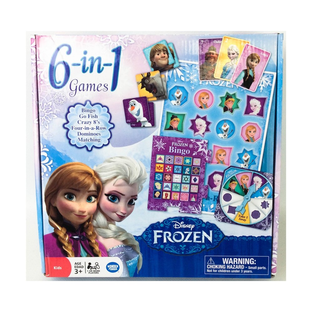 Wonder Forge Boardgame Disney Frozen – 6-in-1 Games Box VG+