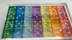 Multicolor Lucite Domino Set NEW