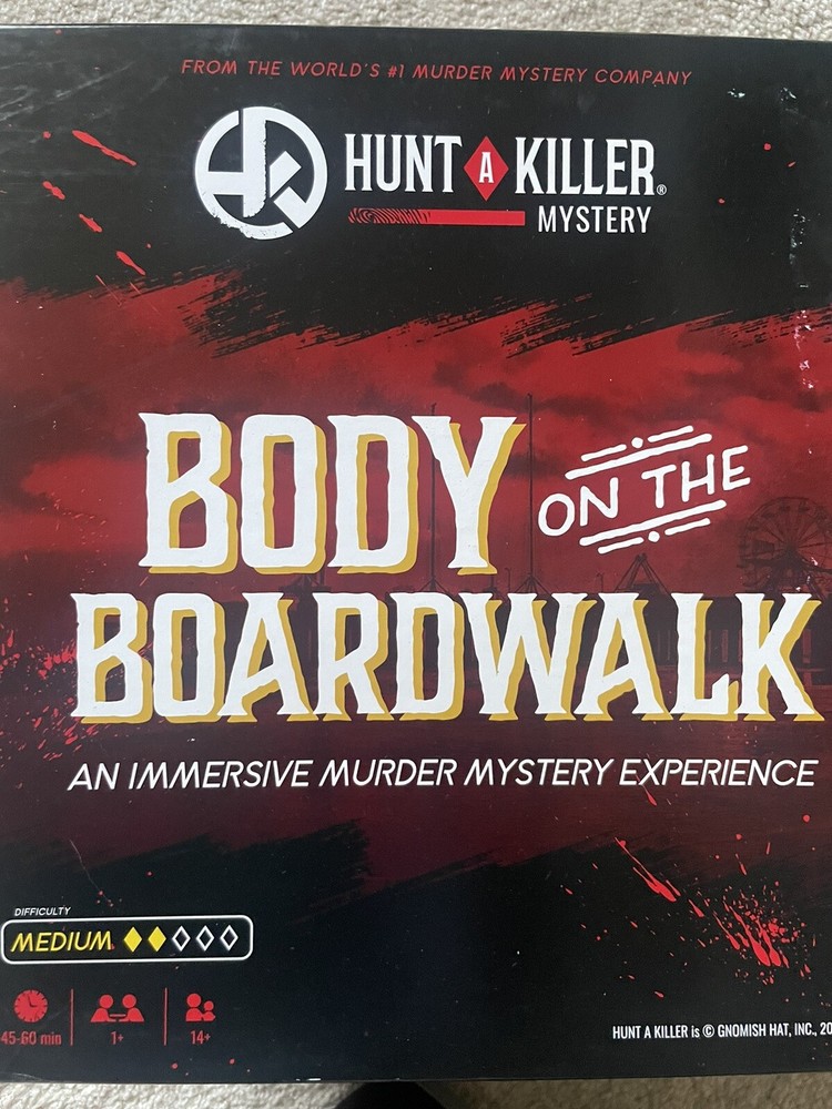 Body on the Boardwalk murder mystery game