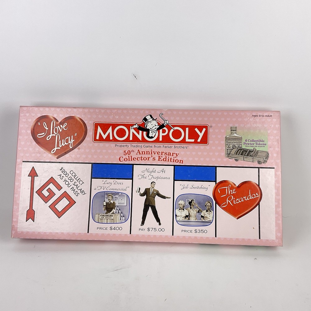 Monopoly “I Love Lucy” 50th Anniversary Collector’s Edition Board Game Read