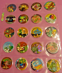 Pogs * 50 U.S. States * With State Capitols * Colorful * Very Nice Set w/Sheets
