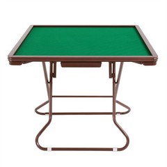 Mahjong Table with 4 Cup Holders & 4 Drawers for 4 People,Foldable Mahjong Table