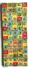 35 pc Antique ARK DOMINOES noah wilder mfg ? usa toy animal early 1900s