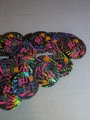 1993 Pog Pogs Lot Of 40 93.1 KQMQ Radio
