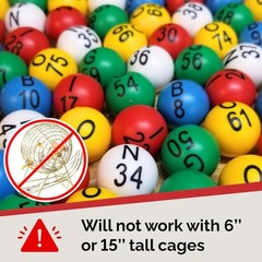 Portable Bingo Master Board & Multi-Color 7/8” Balls – Perfect for Game Nights!