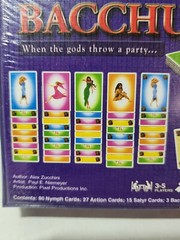 Bacchus card game by Alex Zucchini SEALED 3-5 players, ages 10+, 20-30 Minutes