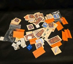 HyperRealitly Dragon Strike Board Game Pieces replacement parts 1993 Map instruc