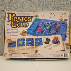 Vintage 1993 Pirates’ Gold Board Game Golden Magnetic 3D Adventure INCOMPLETE