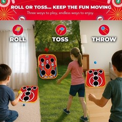 Family-Friendly 2-in-1 Bean Bag Toss & Pinball Game – Perfect for Outdoor Fun