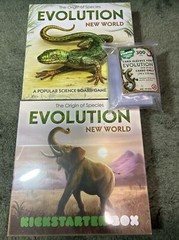 Evolution New World Board Game + Kickstarter Exclusive Box + Card Sleeves