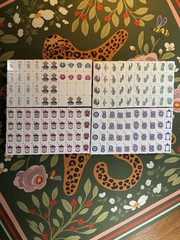 Olive Green 4 Layer Acrylic American Mahjong Tiles set