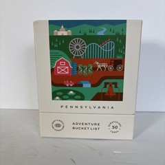 Pennsylvania Adventure Bucket List 50 Scratch-Off Cards for Outdoor Activity New