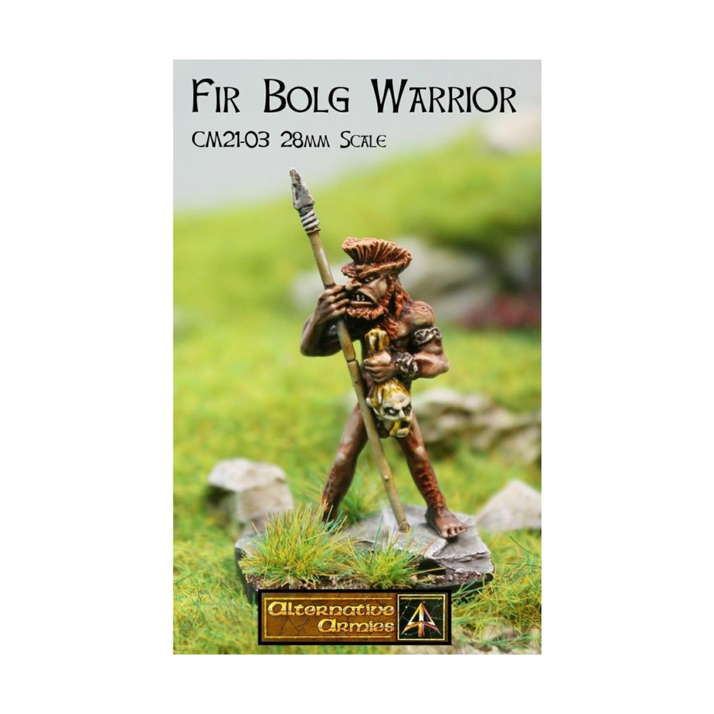 Alternative Armies Mini 28mm Fir Bolg Warrior w/Spear Pack New