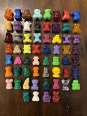 Complete ORIGINAL Set of 1996 Gogos Crazy Bones with Eggy Speedy & Jaws