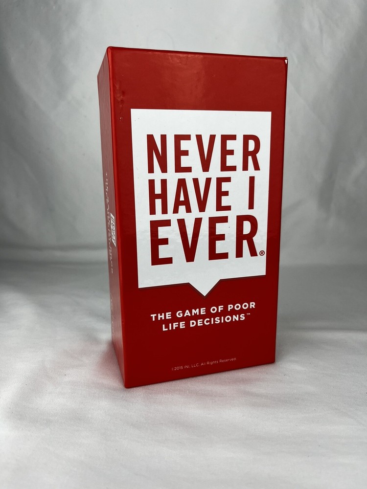 Never Have I Ever Party Card Poor Life Decisions Game Classic Edition