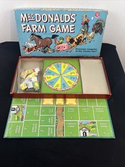 MacDonald’s Farm Board Game Animals Vtg 1948 County Fair Selchow – 100% complete