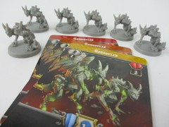 MASSIVE DARKNESS 2: Hellscape 6x GARGOYLES Minis & Cards NEW!!