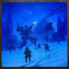Stonemaier Games Expeditions Playmat | 35.4″x 35.4″ | with Double-Stitched Edges
