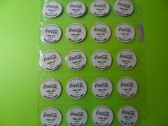 Pogs COCA COLA * Set of 40 * 1995 * Sheets included * Very Nice Set * Coke