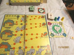 Vintage 1958 The Children’s Hour Parker Brothers 3 Games in 1, Each 20 minutes