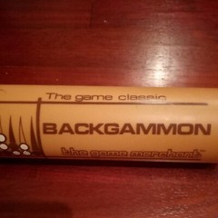 Vintage 1978 Portable Backgammon Travel in a Tube#254 The Game Merchant Complete