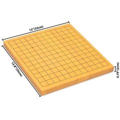 Shin Kaya Beginner’s Reversible 13×13 / 9×9 Go Game Set Board (0.8-inch) with…