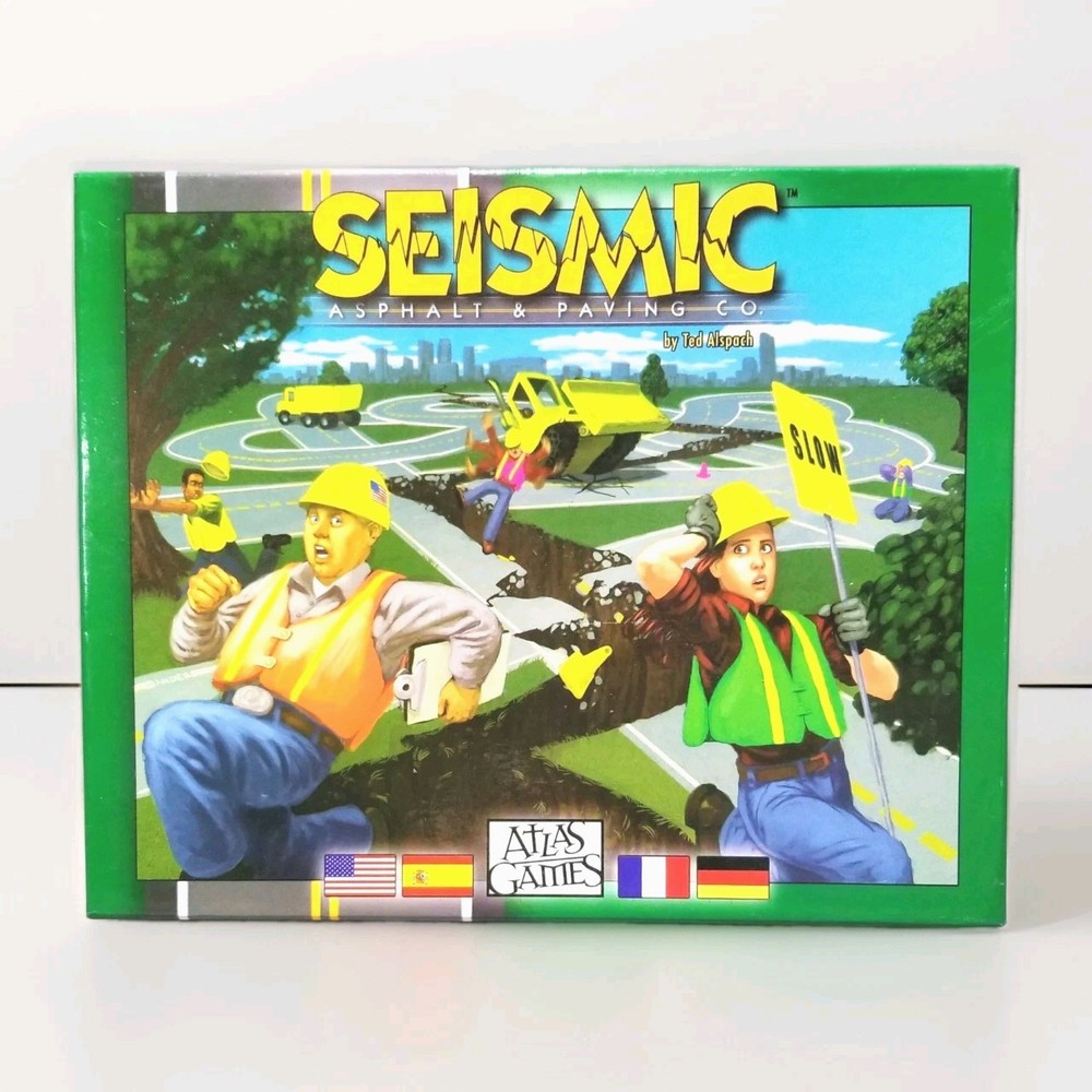 SEISMIC Asphalt & Paving Company Game Tile Strategy Atlas Games ▪︎ New Opened