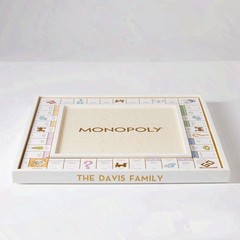 Mark & Graham Wood Monopoly Game Set Luxury Wooden Board Family Night Gift New